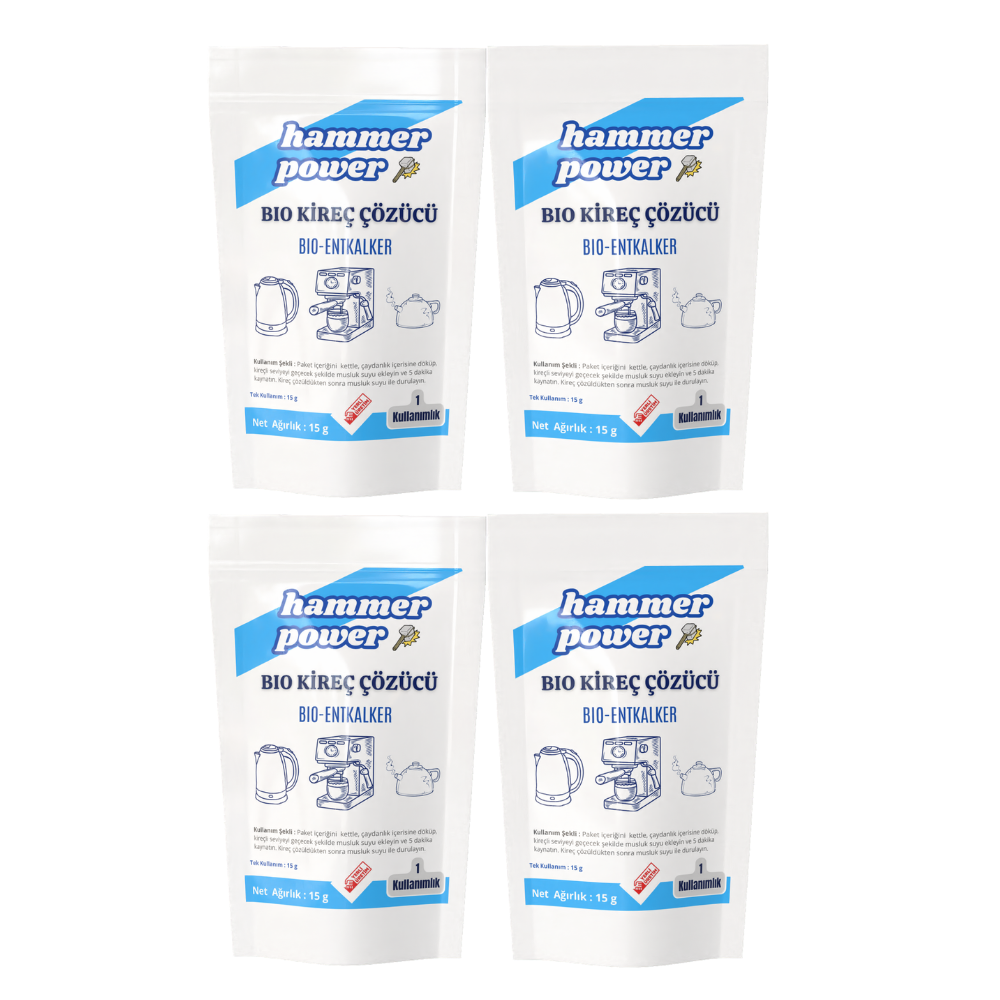 Hammer Power Kireç Çözücü 4 lü Set