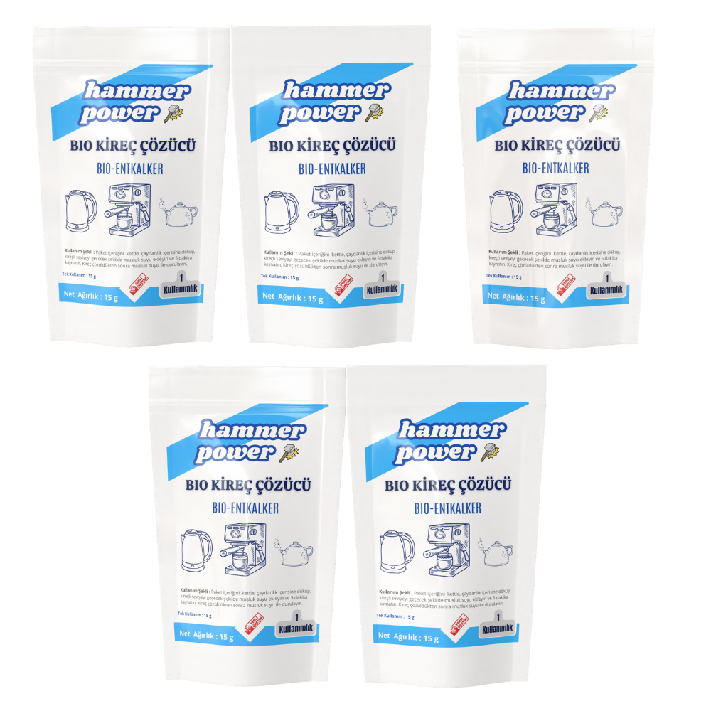 Hammer Power Kireç Çözücü 15g 5li Set