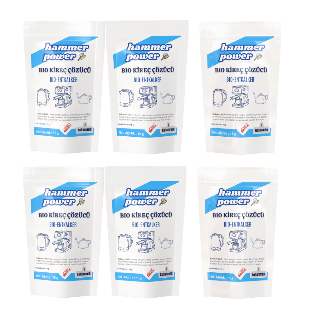 Hammer Power Kireç Çözücü 15g 6 lı Set